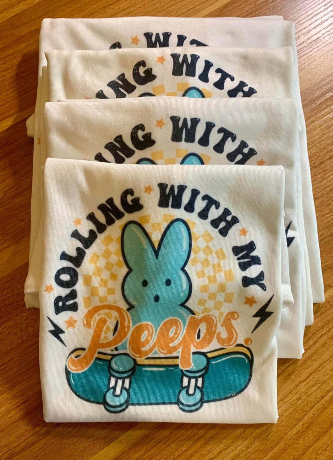 Rolling With My Peeps Kids Tee