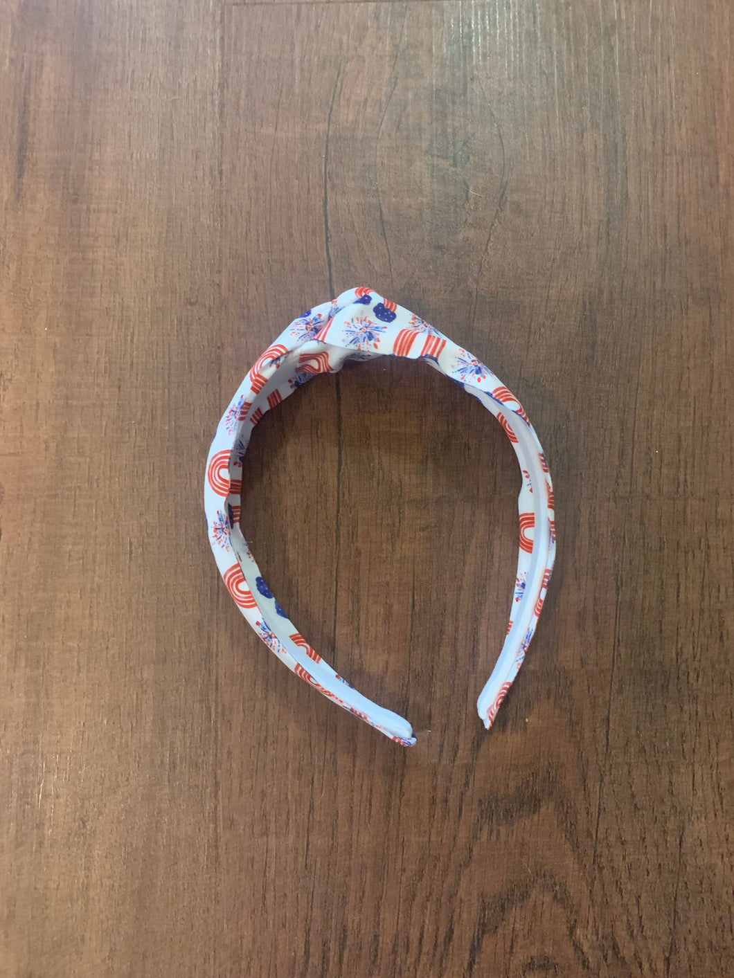 Red, White, and Rainbows Headband