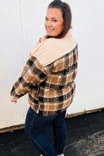 Load image into Gallery viewer, Adorable Taupe Corduroy &amp; Plaid Sherpa Button Jacket
