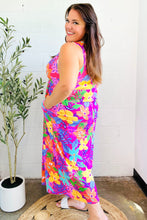 Load image into Gallery viewer, Diva Dreams Multicolor Tropical Floral Fit &amp; Flare Maxi Dress
