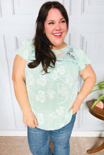 Load image into Gallery viewer, Lovely In Aqua Embroidered Flutter Sleeve Woven Top
