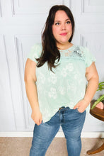 Load image into Gallery viewer, Lovely In Aqua Embroidered Flutter Sleeve Woven Top
