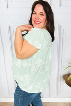 Load image into Gallery viewer, Lovely In Aqua Embroidered Flutter Sleeve Woven Top
