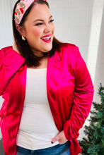 Load image into Gallery viewer, Dazzling Magenta Velvet Lapel Blazer
