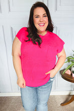 Load image into Gallery viewer, Best In Bold Hot Pink Dolman Ribbed Knit Sweater Top
