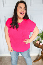 Load image into Gallery viewer, Best In Bold Hot Pink Dolman Ribbed Knit Sweater Top
