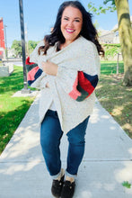 Load image into Gallery viewer, Weekend Ready Ivory Multicolor Mixed Thread Bubble Sleeve Cardigan
