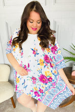 Load image into Gallery viewer, In Your Dreams Ivory Floral Border Print Open Kimono
