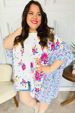 Load image into Gallery viewer, In Your Dreams Ivory Floral Border Print Open Kimono
