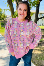 Load image into Gallery viewer, Adorable Pink Multicolor Popcorn Knit Sweater
