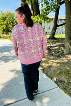 Load image into Gallery viewer, Adorable Pink Multicolor Popcorn Knit Sweater
