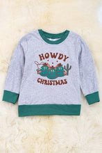 Load image into Gallery viewer, Kids Howdy Christmas Sweatshirt
