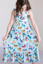 Load image into Gallery viewer, Little Flutters Ruffle Maxi Dress
