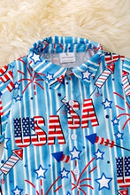 Load image into Gallery viewer, USA Boys Button-up Shirt
