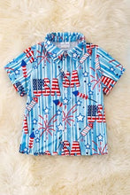 Load image into Gallery viewer, USA Boys Button-up Shirt
