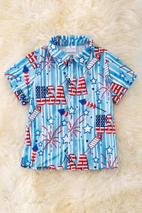 USA Boys Button-up Shirt