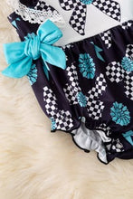 Load image into Gallery viewer, Retro Checkered Baby Romper
