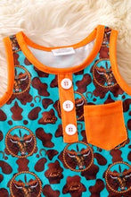 Load image into Gallery viewer, Rodeo Cow Baby Romper
