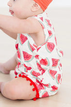 Load image into Gallery viewer, Watermelon Pom Pom Romper
