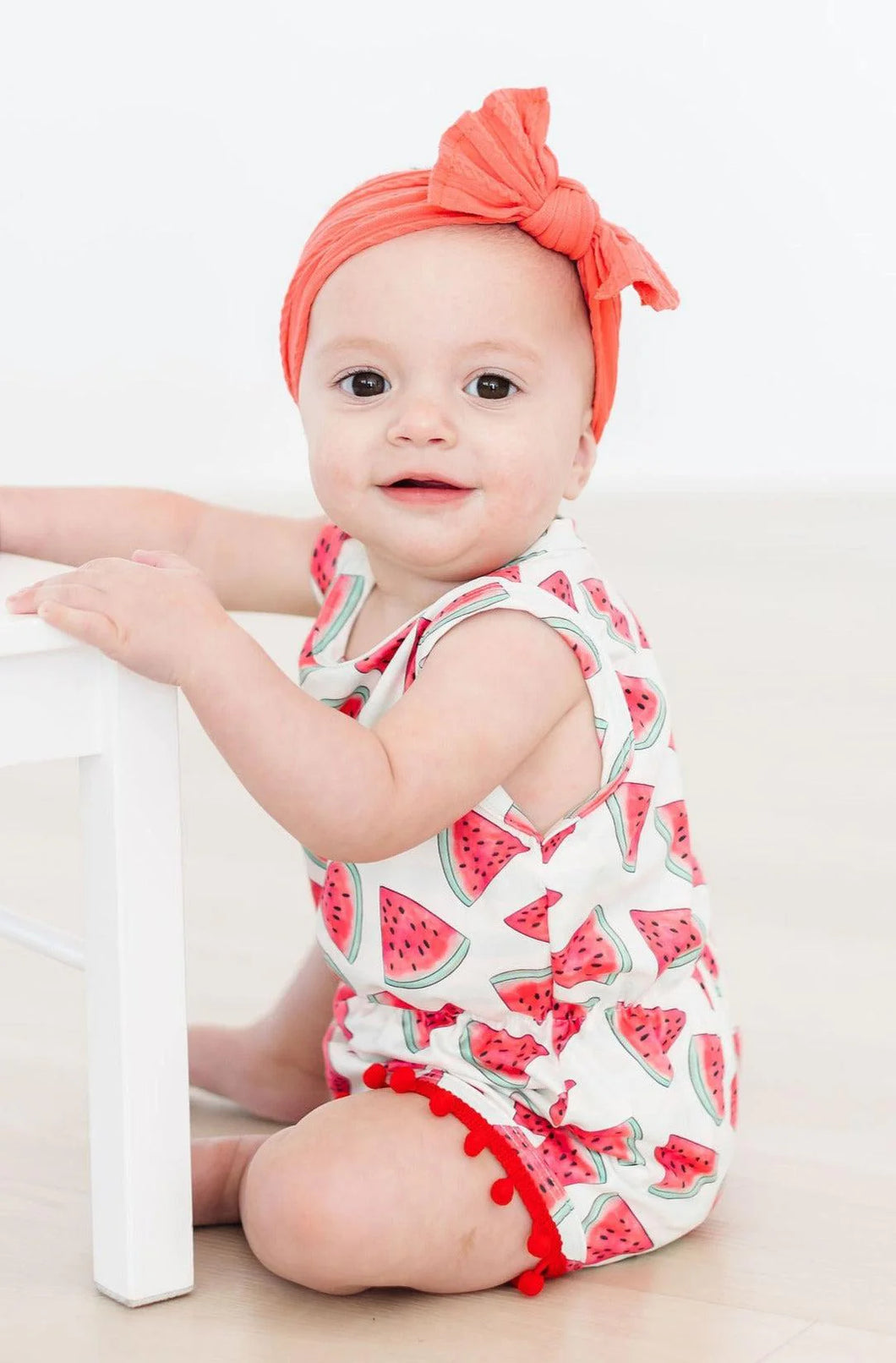 Watermelon Pom Pom Romper