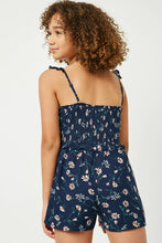 Load image into Gallery viewer, Ruffled Floral Smocked Romper
